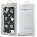 Guess PU 4G Peony MagSafe Apple iPhone 16e dėklas telefonui juodos spalvos