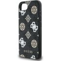 Guess PU 4G Peony MagSafe Apple iPhone 16e phone case black
