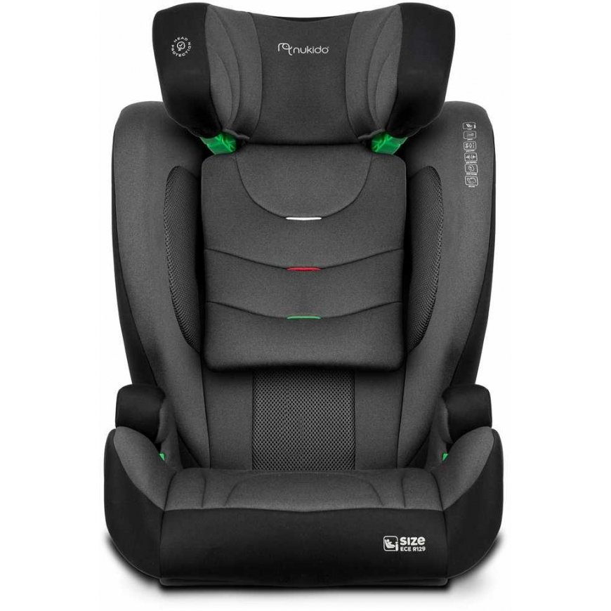 Turvaistuin Nukido Louis Soft musta-harmaa 15-36 kg ISOFIX – 2