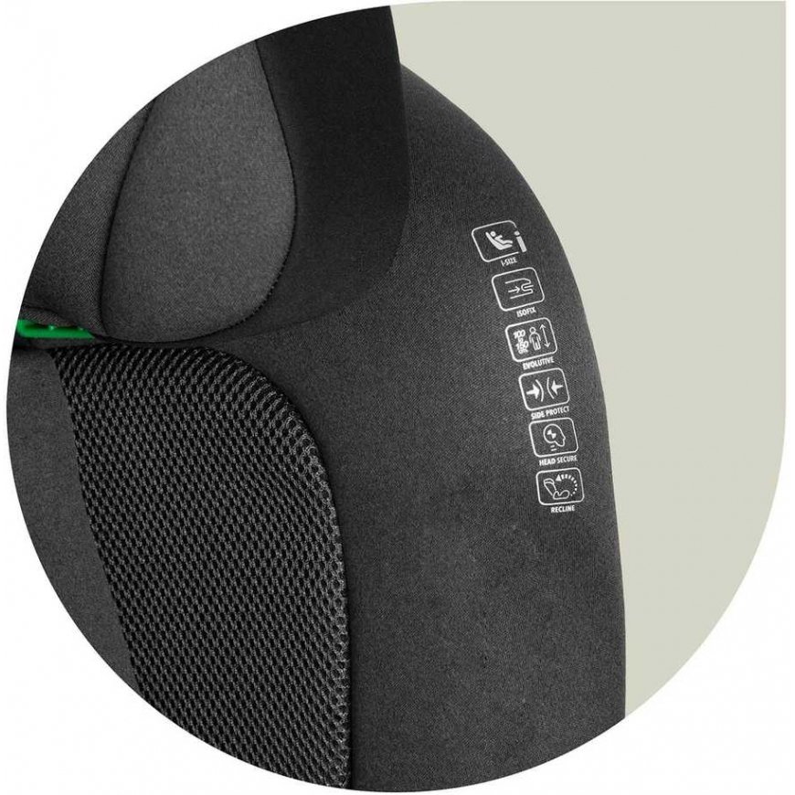 Turvaistuin Nukido Louis Soft musta-harmaa 15-36 kg ISOFIX – 4