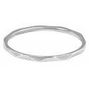 Troli Minimalist steel ring with a beautiful silver pattern Troli Minimalist steel ring with a beautiful silver pattern