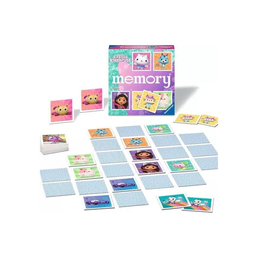 Ravensburger memory 22596 board/card game Gabby's Dollhouse Board game Matching – 3