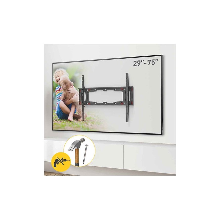 Barkan Mounting Systems ND400 televizora stiprinājums 190,5 cm (75") Melns – 2