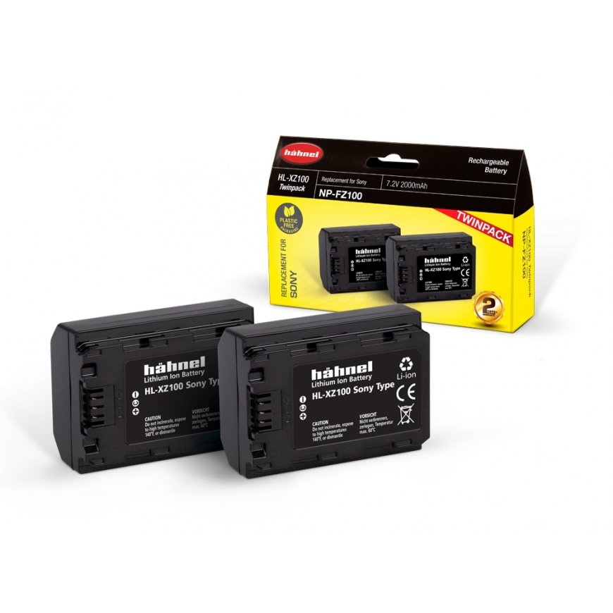 Hahnel HL-XZ100 Twin Pack Litiumioni (Li-Ion) 2000 mAh – 2