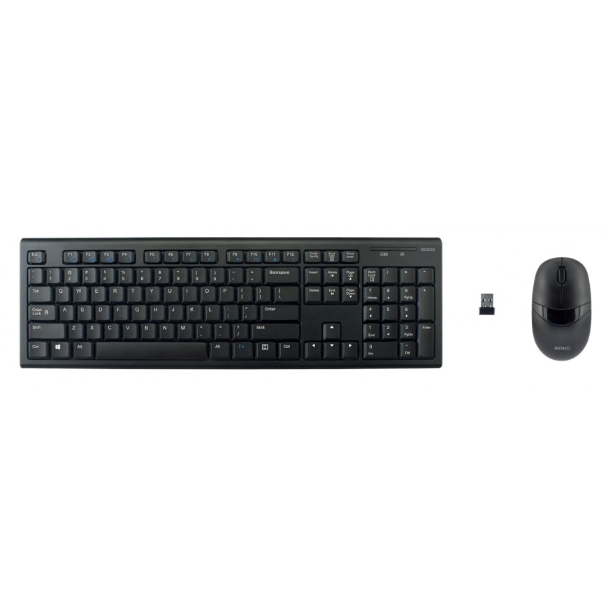 Deltaco TB-114-US tastatūra Pele iekļauta Mājas