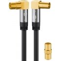 Wentronic 70466 bendraašis kabelis 5 m Koaksialus Juoda Wentronic 70466 bendraašis kabelis 5 m Koaksialus Juoda