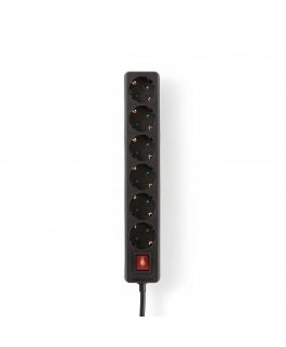 Nedis EXSO630F2BK power extension 3 m 6 AC outlet(s) Indoor Black