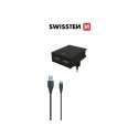 Swissten 22046000 mobiilseadme laadija Universaalne Must Vahelduvvool Hoonesisene Swissten 22046000 mobiilseadme laadija Universaalne Must Vahelduvvool Hoonesisene