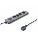 Qoltec 50163 ylijännitesuoja Harmaa 4 AC-pistorasia(a) 230 V 1,5 m Qoltec 50163 ylijännitesuoja Harmaa 4 AC-pistorasia(a) 230 V 1,5 m