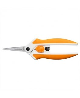Fiskars 1070029 kancelejas šķēres Mākslas un amatniecības šķēres Pieguļoša piegriezuma + taisna piegriezuma Oranžs, Balts