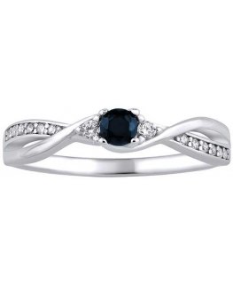 Silvego Silver ring with real natural sapphire JJJR1100SAP