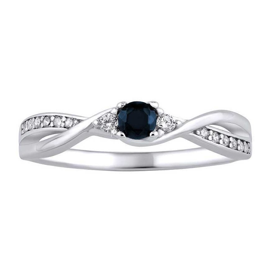 Silvego Silver ring with real natural sapphire JJJR1100SAP