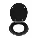 WENKO 20077100 Kova wc-istuin MDF-levy musta WENKO 20077100 Kova wc-istuin MDF-levy musta