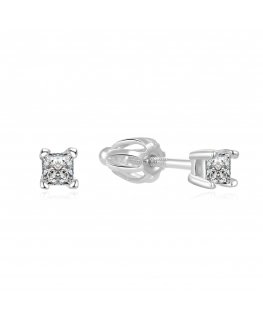 Beneto Minimalist sidabrinis earrings studs AGUP1683S
