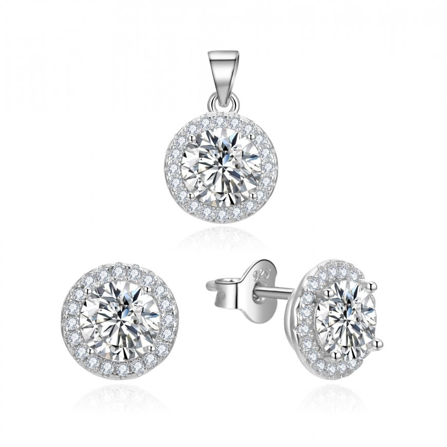 Beneto Minimalist silver earrings studs AGUP1683S – 2