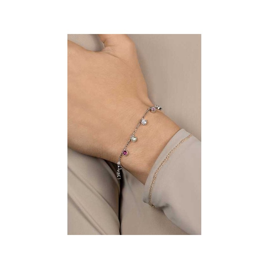 Brilio Silver Playful silver bracelet with zircons BRC78WRBW – 3