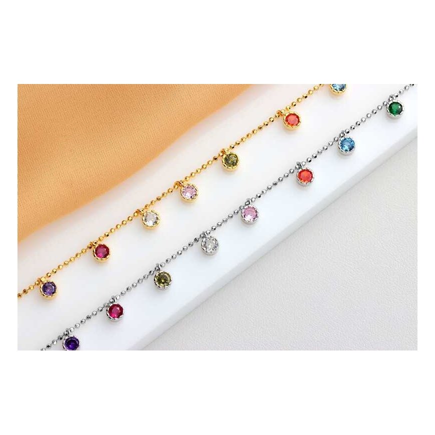Brilio Silver Playful silver bracelet with zircons BRC78WRBW – 4