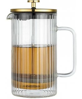 ZAPARZACZ DO KAWY HERBATY SZKLANY 1000ML FRENCH PRESS KLAUSBERG KB-7761 Golden