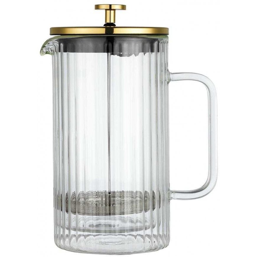 ZAPARZACZ DO KAWY HERBATY SZKLANY 1000ML FRENCH PRESS KLAUSBERG KB-7761 Golden – 3