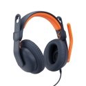 Logitech Zone Learn Austiņas Vadu Izglītība USB Veids-C Zils, Oranžs Logitech Zone Learn Austiņas Vadu Izglītība USB Veids-C Zils, Oranžs