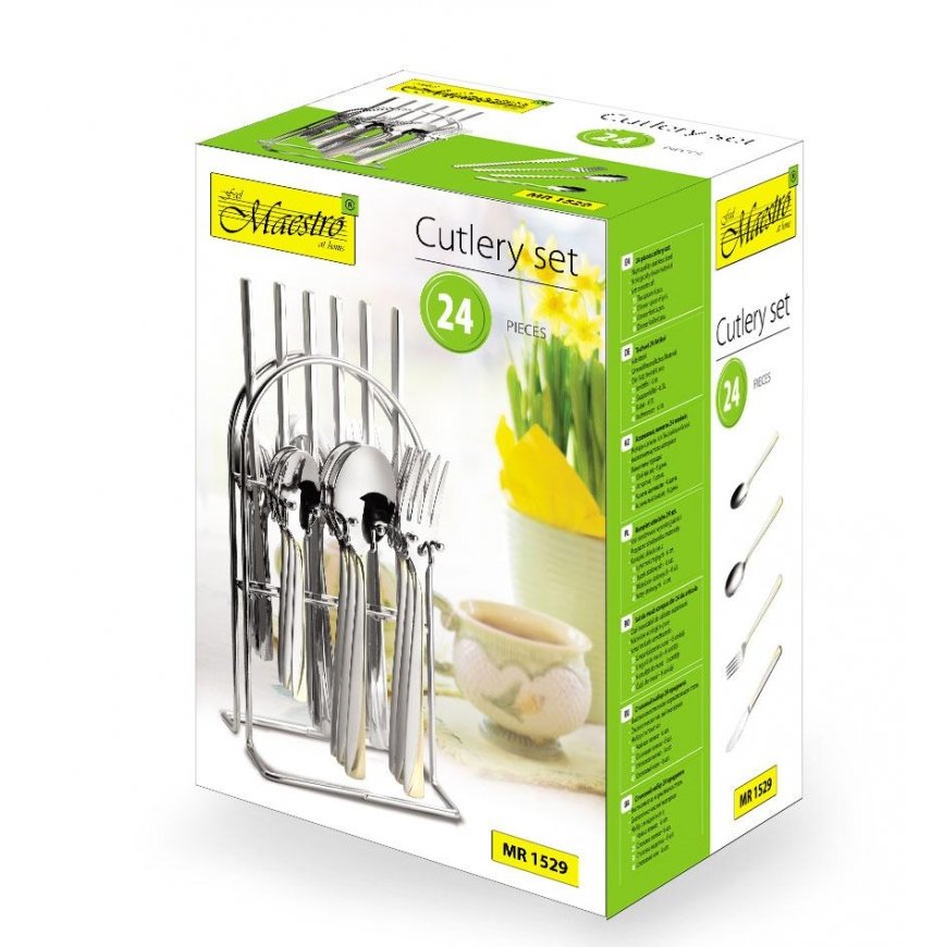 CUTLERY SET 24 PIECES SATIN MAESTRO MR-1529 – 4