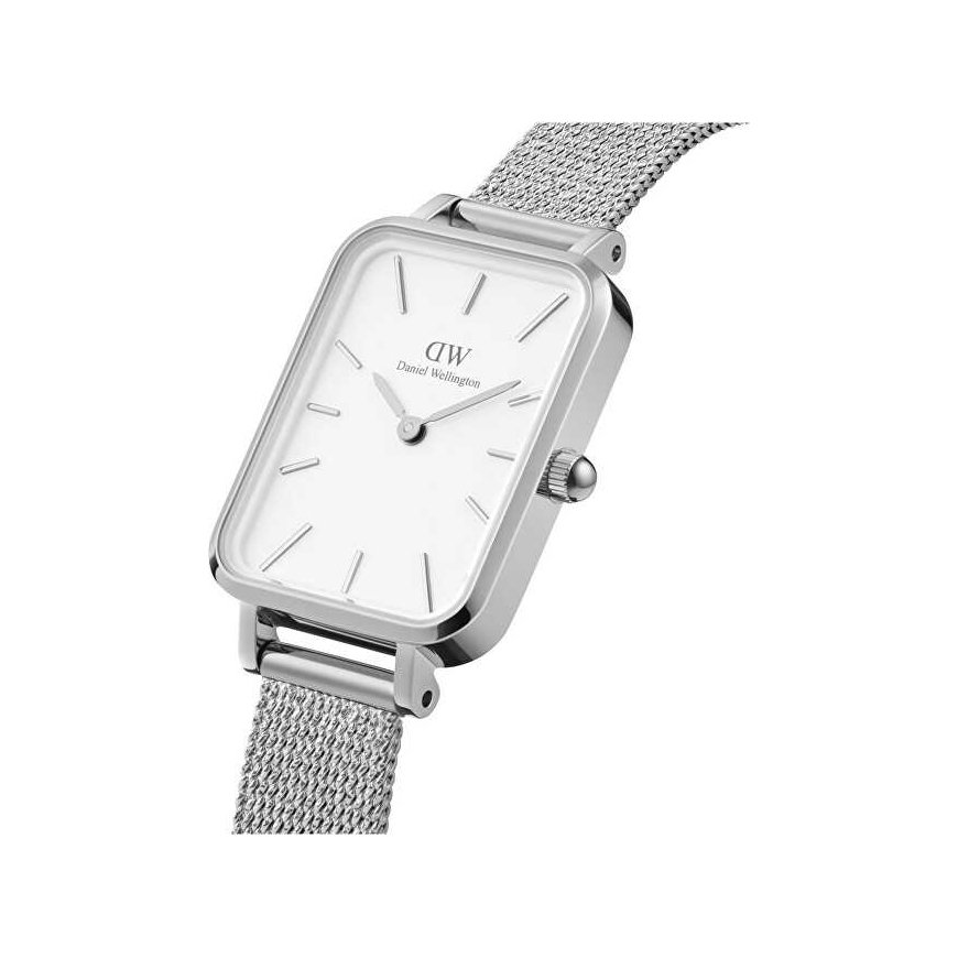 Daniel Wellington Quadro 20X26 Pressed Sterling S White Watch DW00100438