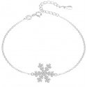 Agate Silver Sparkling Bracelet Snowflake AGT-B002W Agate Silver Sparkling Bracelet Snowflake AGT-B002W
