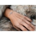 Agate Silver Sparkling Bracelet Snowflake AGT-B002W Agate Silver Sparkling Bracelet Snowflake AGT-B002W