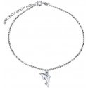 Silvego Silver anklet with dolphin ZT151095VSW Silvego Silver anklet with dolphin ZT151095VSW