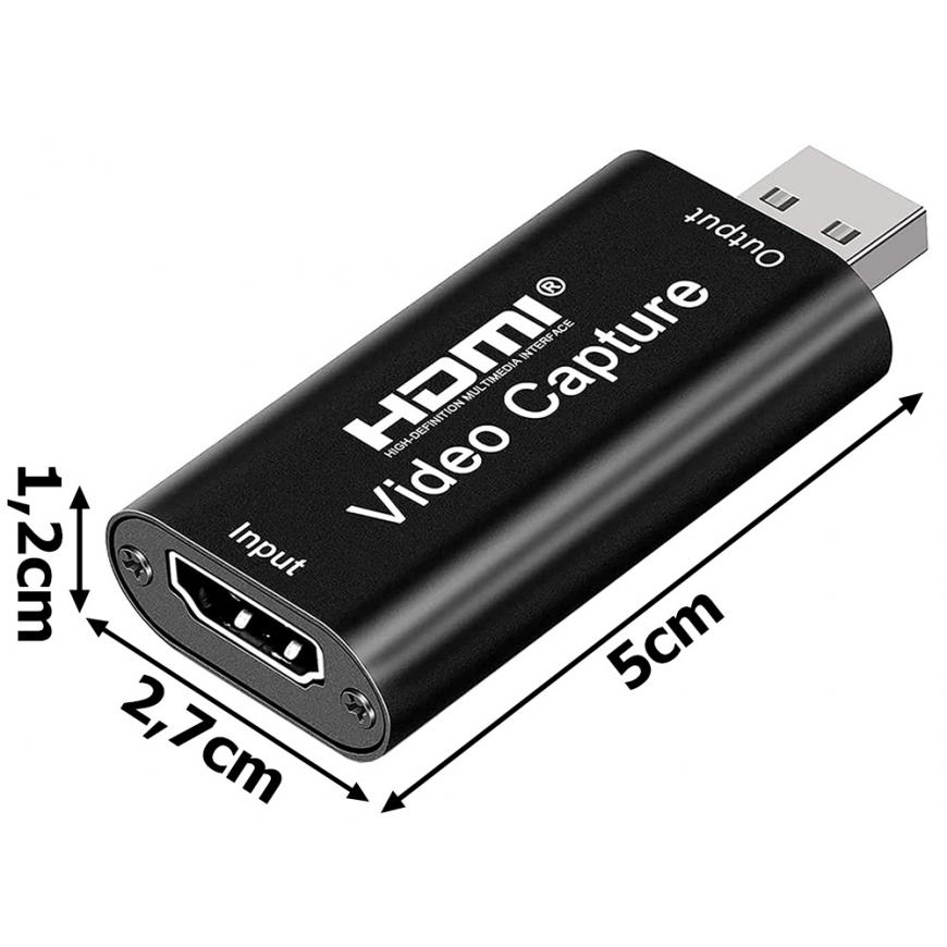 Fusion Accessories Fusion HDMI to USB Video Converter (Video Capture), Black – 2