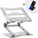 Wozinsky WRS-CPY75DSS aluminum laptop stand - silver Wozinsky WRS-CPY75DSS aluminum laptop stand - silver