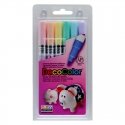 Marvy Uchida Markeriai įvairių paviršių dekoravimui Marvy Decocolor Paint Marker Fine 200-6B Pastel. 6vnt.