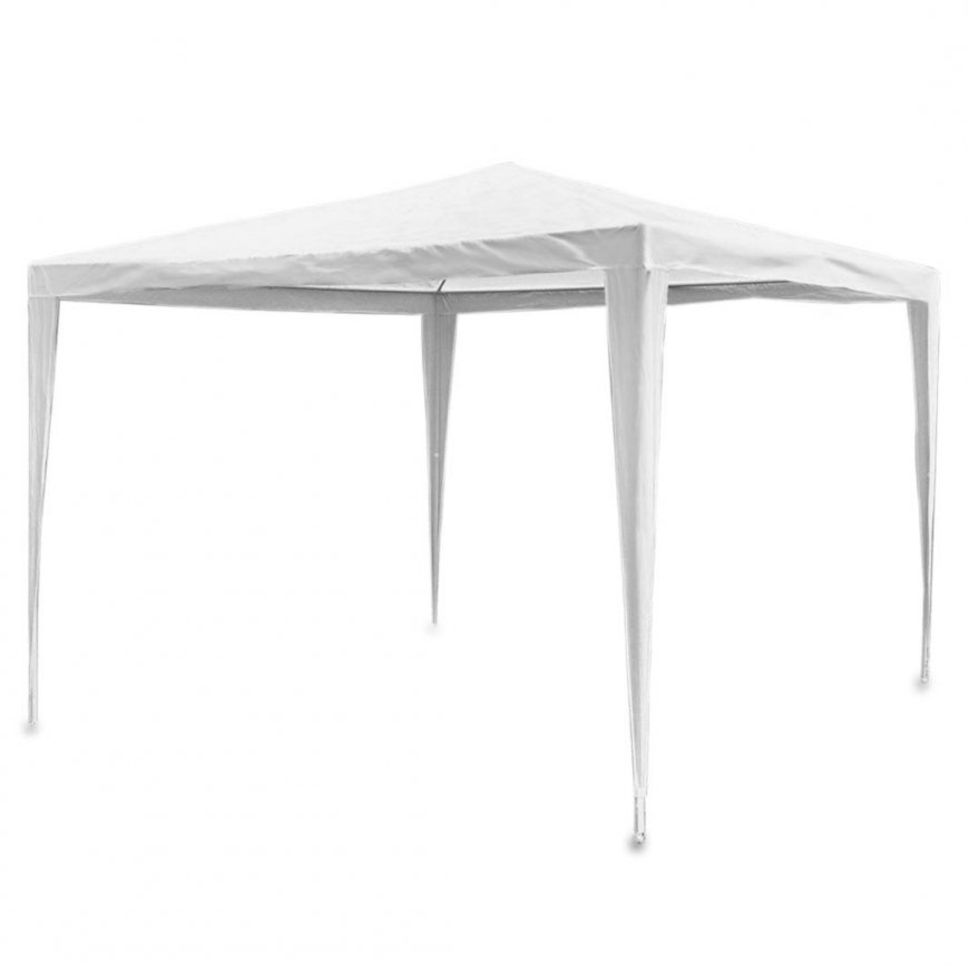 Ohut puutarhapaviljonki valkoinen 3x3 m 4936 – 4