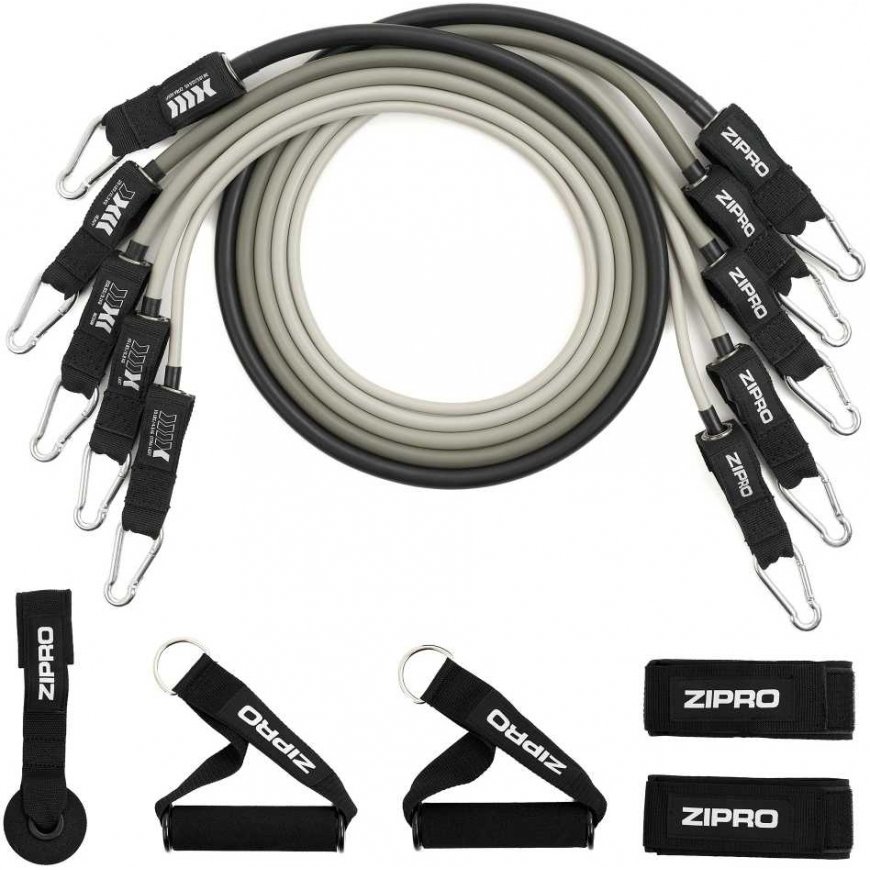Zipro ZIPRO Rubber resistance tube set with accessories (11 items)