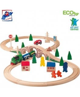 Woodyland Eight Railway Set Figure with Battery Powered Motor