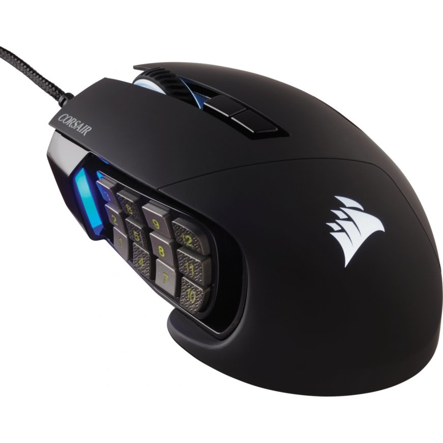 Corsair Scimitar RGB Elite mouse Gaming Right-hand USB Type-A Optical 18000 DPI
