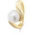 Brilio Silver Brilio Silver Charming gold-plated ring with a real pearl RI061Y Brilio Silver Brilio Silver Charming gold-plated ring with a real pearl RI061Y