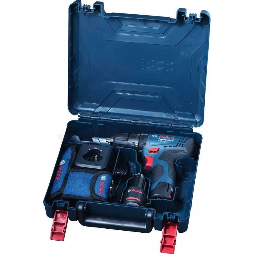 BOSCH-iskuporakone GSB 120-LI, 2x2,0Ah, kotelo + 23-osainen sarja 12V 30/14Nm – 5