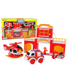 Lean Toys Fire Truck Set with Sound