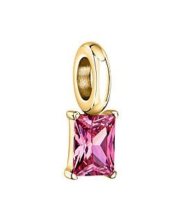 Morellato Gold-plated pendant with pink zircon Drops SCZ1290