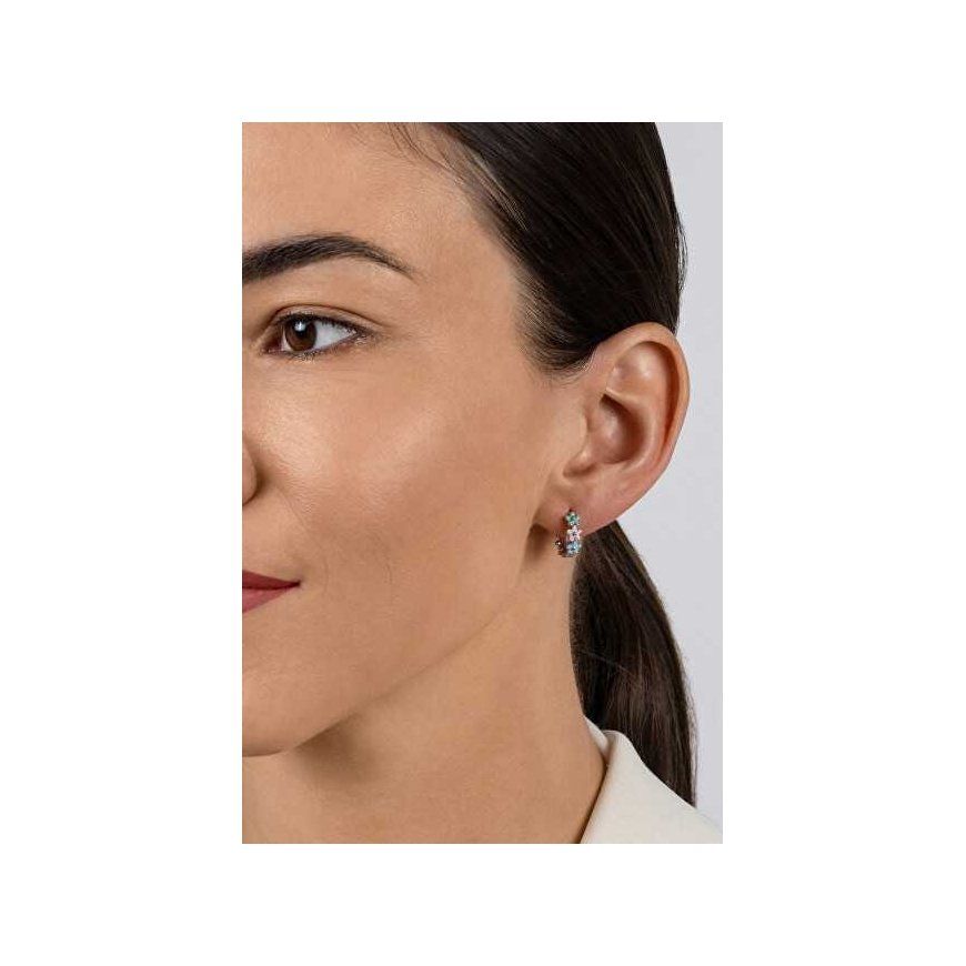 Brilio Silver Silver earrings with rings EA1130W – 3