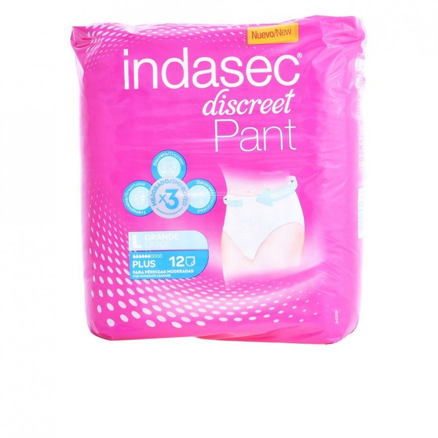 Indasec Pant Plus iso koko 12 kpl