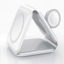 1st Cool Laturi 1stCOOL 1stCOOL langaton kannettava QI-laturi 3in1, MagSafe, USB-C, valkoinen