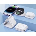 1st Cool Įkroviklis 1stCOOL 1stCOOL belaidis nešiojamas QI įkroviklis 3in1, MagSafe, USB-C, balta