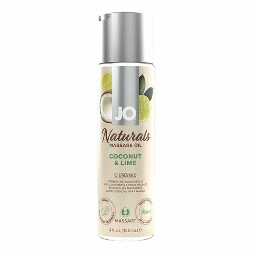 System Jo System JO - Naturals Massage Oil Coconut & Lime 120 ml – 3