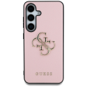 Guess Grained Big 4G Logo Small Classic Logo Samsung Galaxy S25+ phone case pink Guess Grained Big 4G Logo Small Classic Logo Samsung Galaxy S25+ phone case pink
