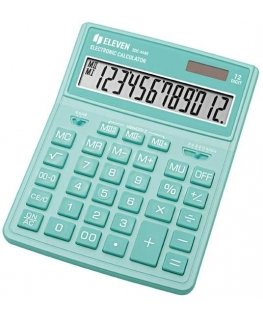 Eleven Eleven calculator SDC444XRGNE, green, desktop, 12 digits, dual power supply