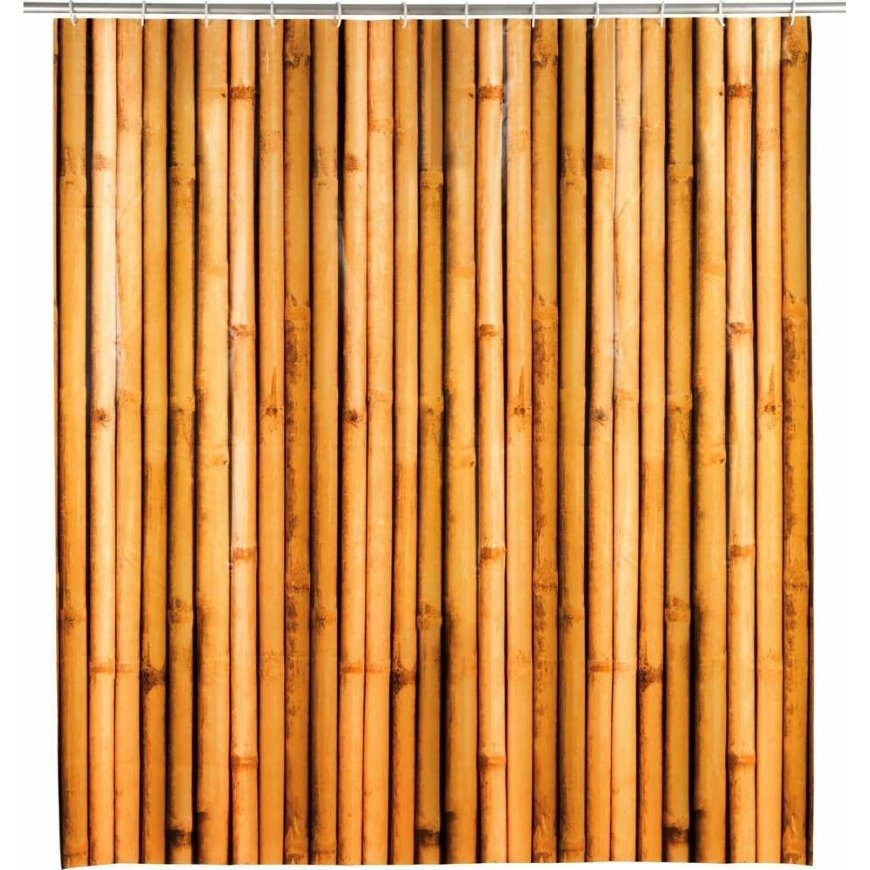 BAMBUSA shower curtain, 180 x 200 cm, plastic, WENKO