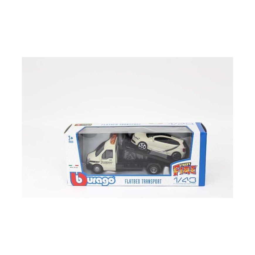 Bburago BBU 1:43 StreetFire FlatTran.VWPoloGTI pilkas 31403