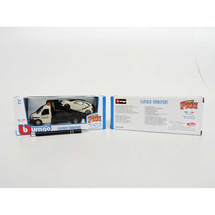 Bburago BBU 1:43 StreetFire FlatTran.VWPoloGTI harmaa 31403 – 2